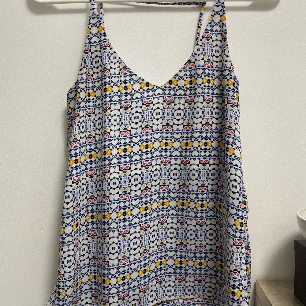 H&M Patterned Sleeveless Top